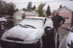 snowy car