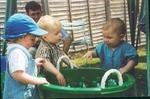 Jack, Joshua and Oliver having fun with the cooler